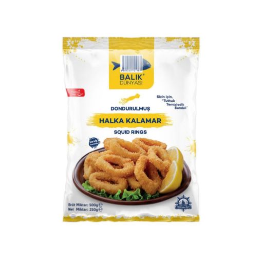 Balık Dünyası Dondurulmuş Halka Kalamar 500 Gr. ürün görseli