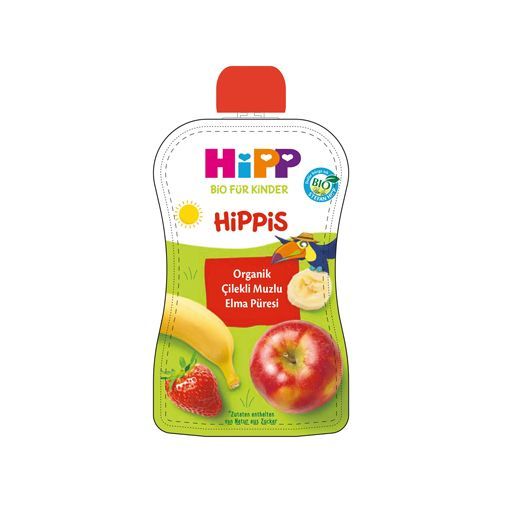 Hipp Organik Çilekli Muzlu Elma Püresi 100 Gr  . ürün görseli