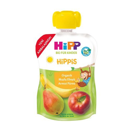 Hipp Organik Muzlu Elmalı Armut Püresi 100 Gr  . ürün görseli