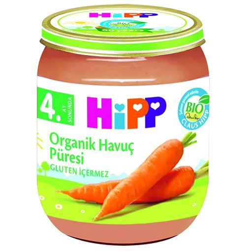 Hipp Organik Havuç Püresi 125 Gr  . ürün görseli
