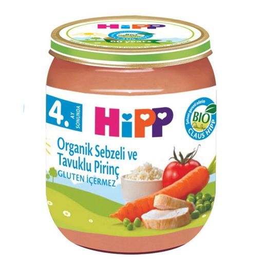 Hipp Organik Sebzeli ve Tavuklu Bebek Maması 125 Gr  . ürün görseli
