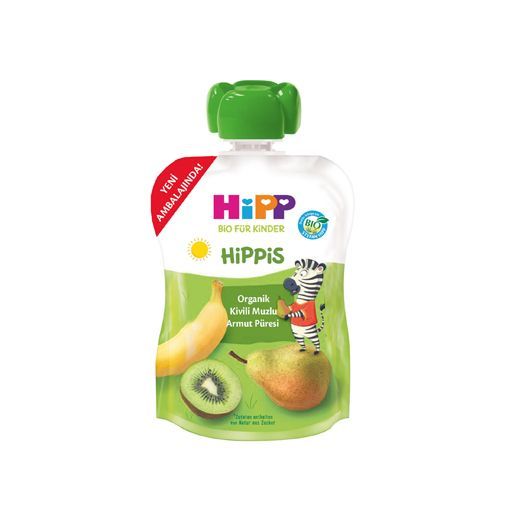 HIPP ORGANIK 100 GR KIVILI MUZLU ARMUT PURESI. ürün görseli