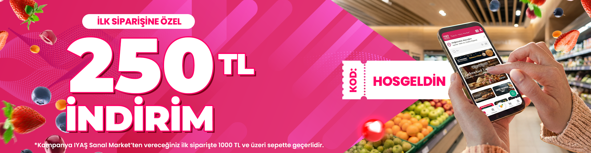 Yeni Müşterilere Özel! İlk Alışverişte Büyük Fırsat!