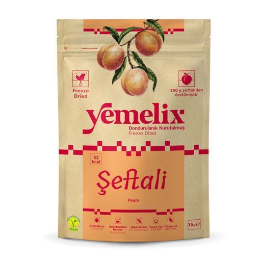 Yemelix Kurutulmuş Şeftali 15 Gr. ürün görseli