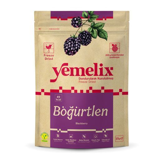 Yemelix Kurutulmuş Böğürtlen 15 Gr. ürün görseli