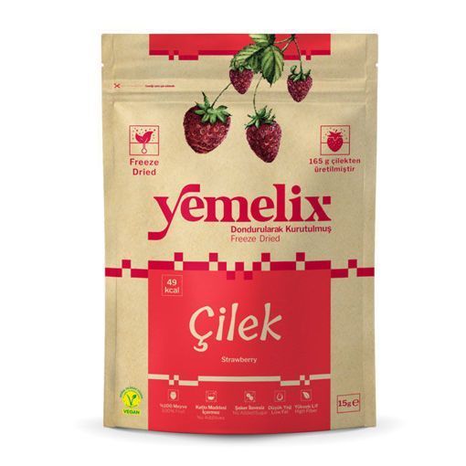 Yemelix Kurutulmuş Çilek 15 Gr. ürün görseli