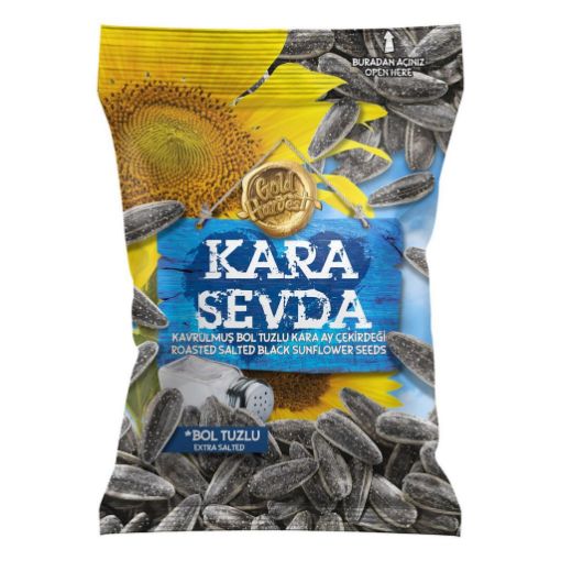 Kara Sevda Bol Tuzlu Siyah Ayçekirdeği 135 Gr  . ürün görseli