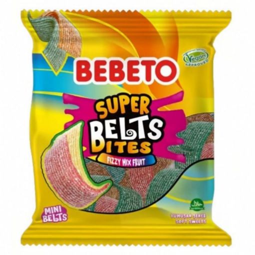 Bebeto Süper Belt Fizzy Mix Fruit 135 Gr  . ürün görseli