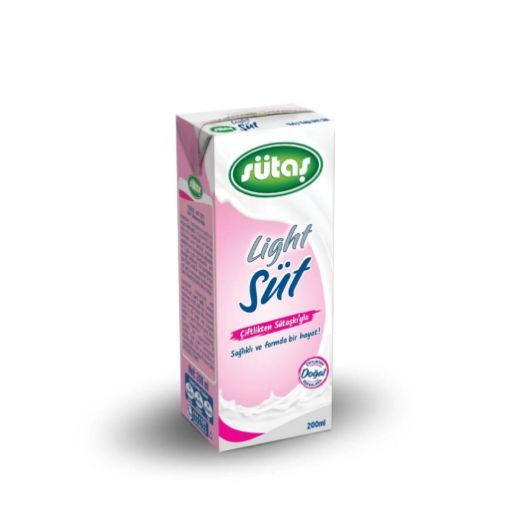 SUTAS UHT SUT 200 ML LIGHT. ürün görseli
